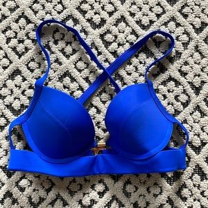 Abercrombie Neon Blue Swim Suit Top